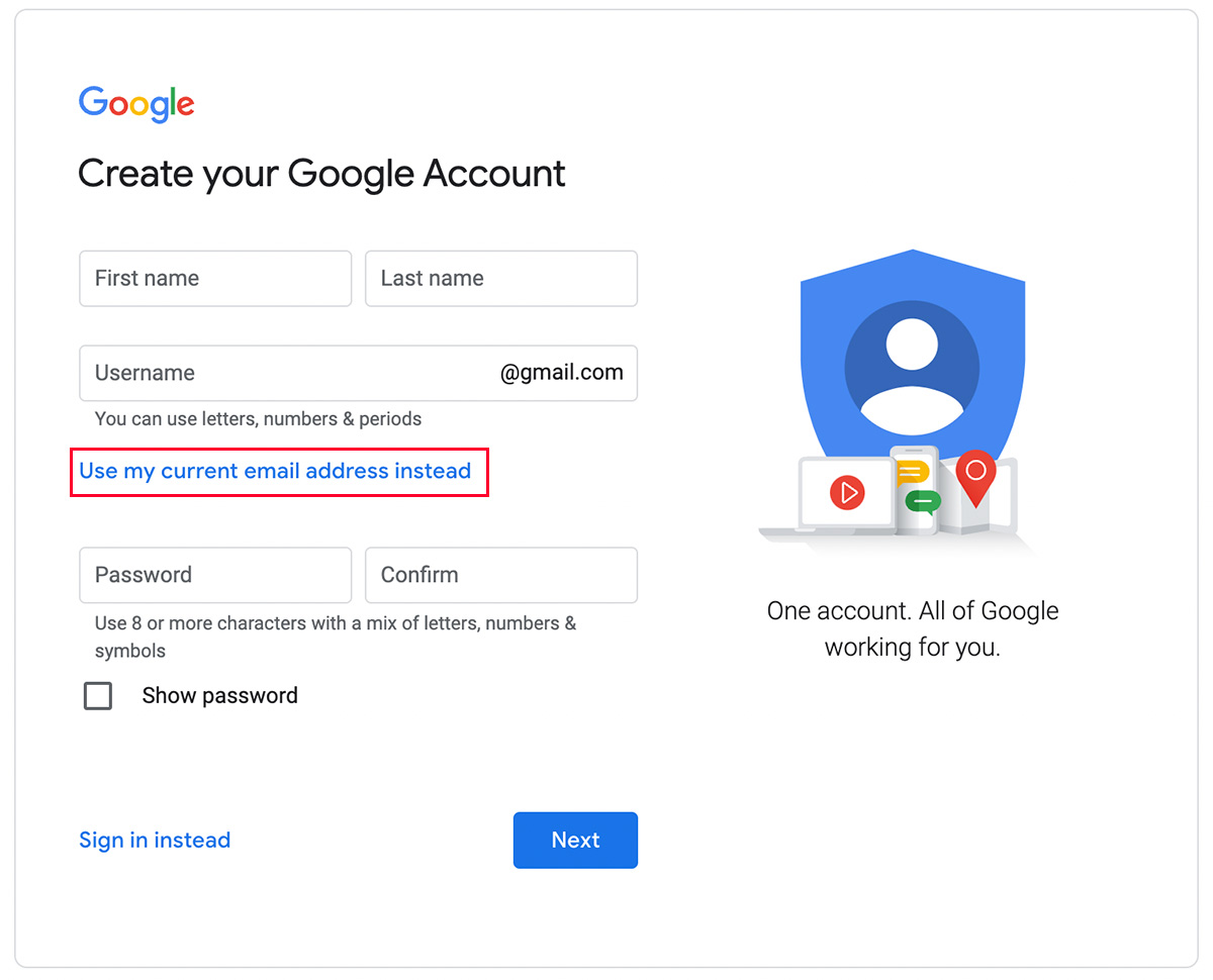 Google Account Glimpse: Finding Existing Email Accounts